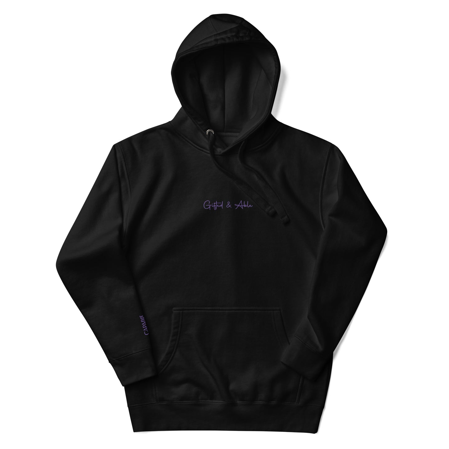 Purple Embroidered Signature Hoodie