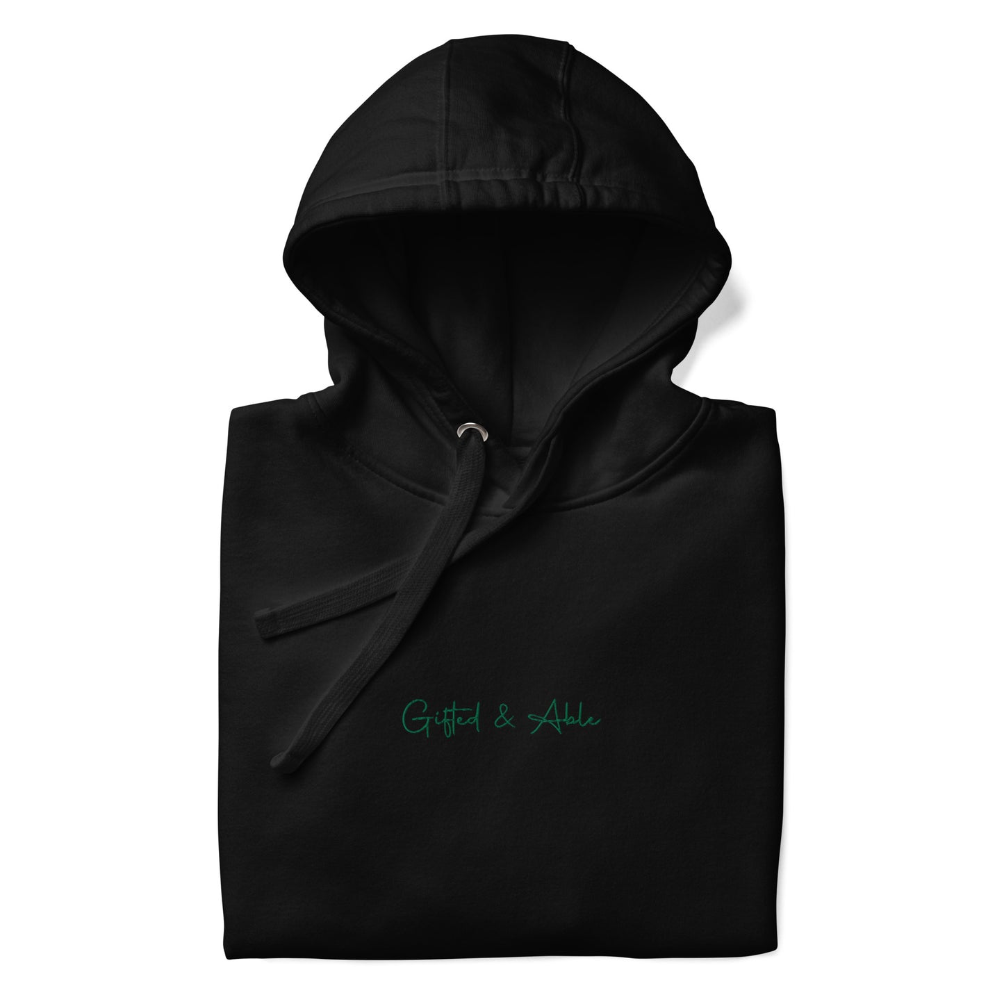 Green Embroidered Signature Hoodie