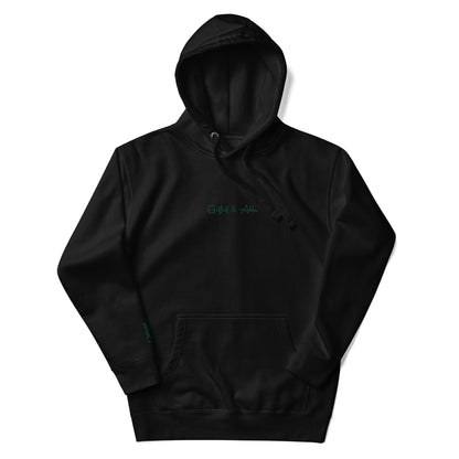 Green Embroidered Signature Hoodie