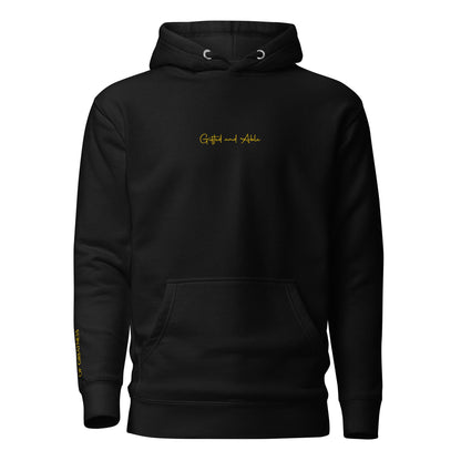 Yellow Embroidered Signature Hoodie