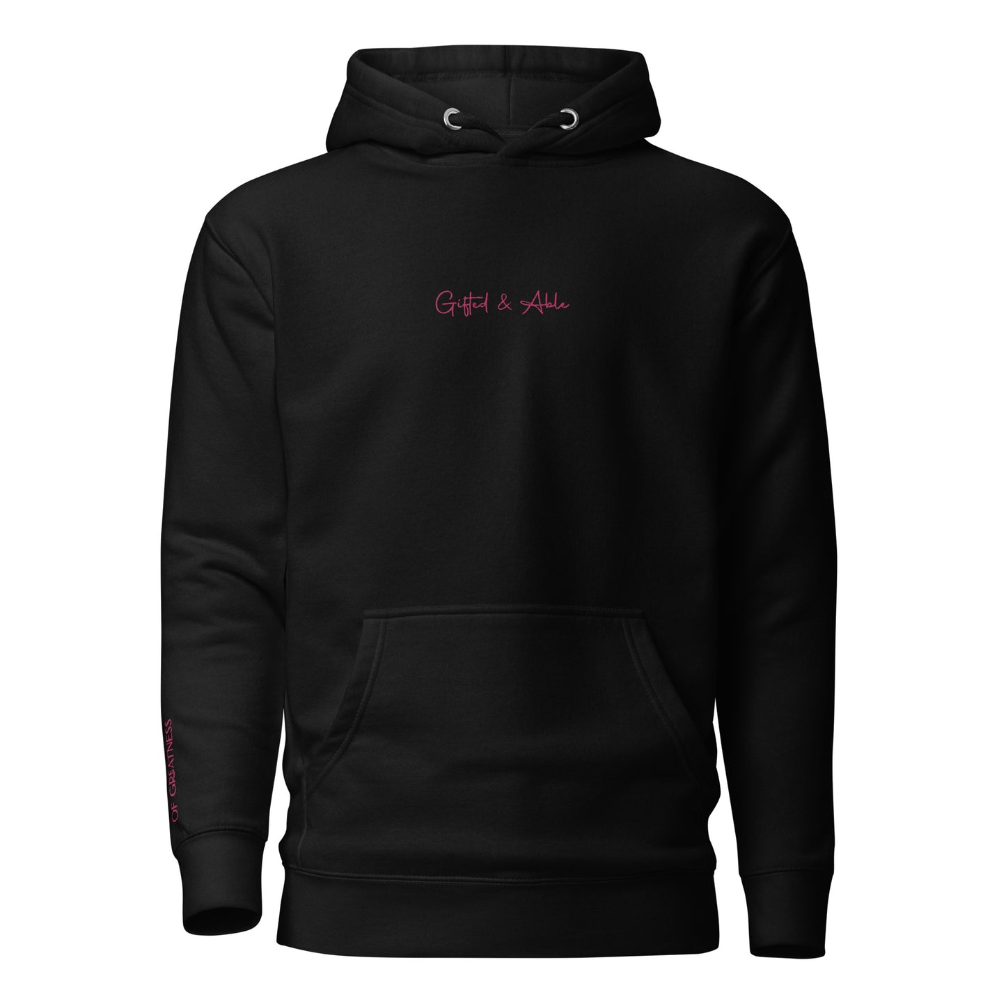 Pink Embroidered Signature Hoodie