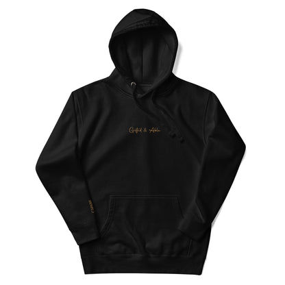 Gold Embroidered Signature Hoodie