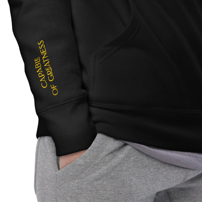 Yellow Embroidered Signature Hoodie